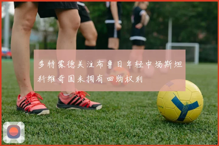 多特蒙德关注布鲁日年轻中场斯坦科维奇国米拥有回购权利